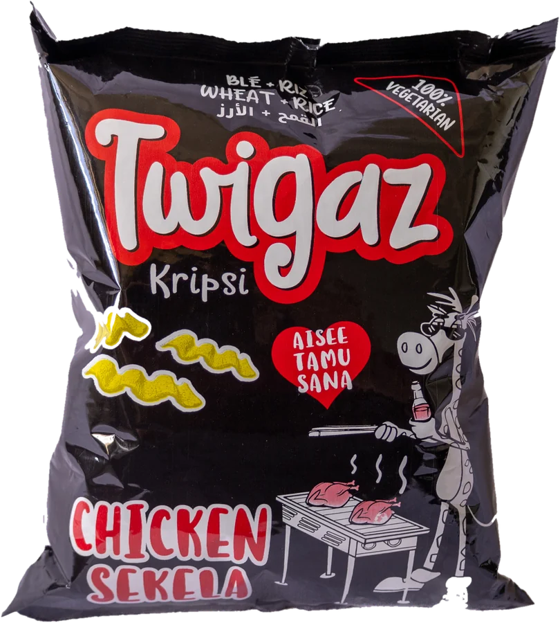 Twigaz Kripsi Chicken Sekela, pakiti ya 45g
